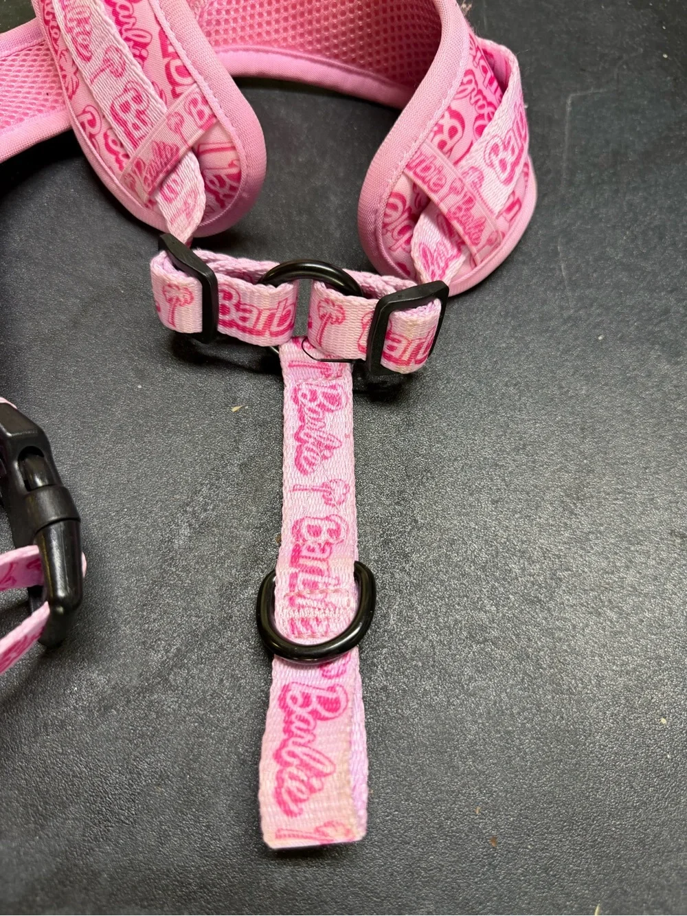 Sassy Woof Barbie Pink Logo medium Dog Harness
